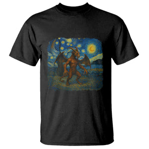 Jersey Devil Starry Night T Shirt Van Gogh Cryptid Gift TS12 Black Print Your Wear