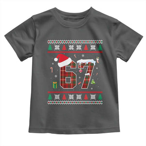 Funny Six Seven Meme Christmas Ugly Sweater Toddler T Shirt Trendy Tiktok Gift TS12 Dark Heather Print Your Wear
