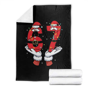 Funny 67 Meme Throw Blanket Funny Christmas Party Holiday Gift TS12 Black Print Your Wear