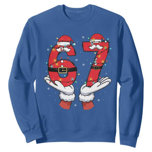 Funny 67 Meme Sweatshirt Christmas Party Holiday Gag Gift TS12 Royal Blue Print Your Wear