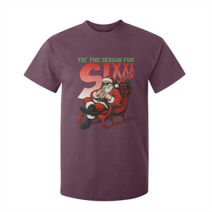 Tis The Season For Sixx Seven Meme T Shirt For Kid Funny Trendy Christmas Party Gift TS12 Maroon Print Your Wear