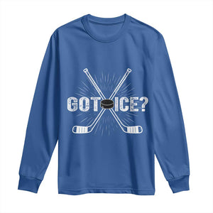 Funny Got Ice Hockey Player Gift Long Sleeve Shirt TS12 Royal Blue Print Your Wear