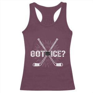 Funny Got Ice Hockey Player Gift Racerback Tank Top TS12 Maroon Print Your Wear