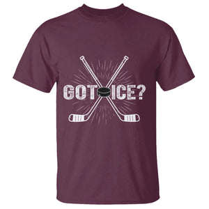 Funny Got Ice Hockey Player Gift T Shirt TS12 Maroon Print Your Wear