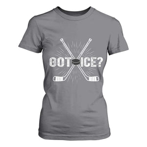 Funny Got Ice Hockey Player Gift T Shirt For Women TS12 Charcoal Print Your Wear