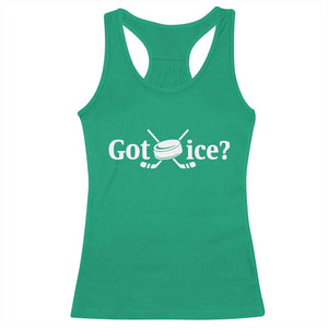 Got Ice Racerback Tank Top Funny Hockey Lover Gift TS12 Irish Green Print Your Wear