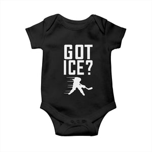 Got Ice Baby Onesie Funny Youth Ice Hockey Gift TS12 Black Print Your Wear