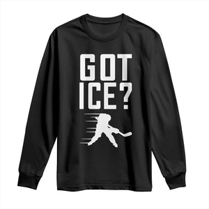 Got Ice Long Sleeve Shirt Funny Youth Ice Hockey Gift TS12 Black Print Your Wear