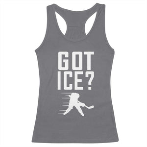 Got Ice Racerback Tank Top Funny Youth Ice Hockey Gift TS12 Charcoal Print Your Wear