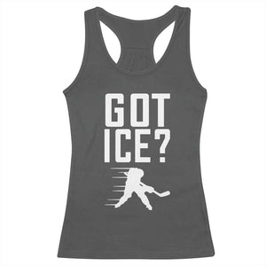 Got Ice Racerback Tank Top Funny Youth Ice Hockey Gift TS12 Dark Heather Print Your Wear