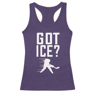 Got Ice Racerback Tank Top Funny Youth Ice Hockey Gift TS12 Purple Print Your Wear
