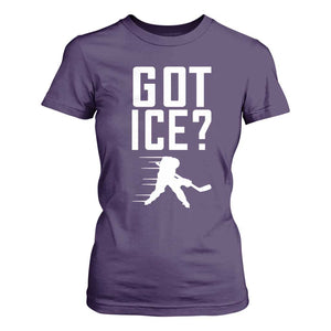 Got Ice T Shirt For Women Funny Youth Ice Hockey Gift TS12 Purple Print Your Wear
