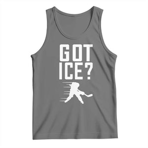 Got Ice Tank Top Funny Youth Ice Hockey Gift TS12 Black Heather Print Your Wear