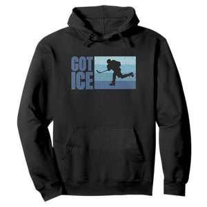 Got Ice Hoodie Ocean Blue Retro Ice Hockey Sport Lover Gift TS12 Black Print Your Wear