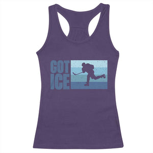 Got Ice Racerback Tank Top Ocean Blue Retro Ice Hockey Sport Lover Gift TS12 Purple Print Your Wear