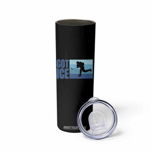 Got Ice Skinny Tumbler Ocean Blue Retro Ice Hockey Sport Lover Gift TS12 Print Your Wear