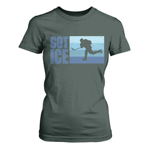 Got Ice T Shirt For Women Ocean Blue Retro Ice Hockey Sport Lover Gift TS12 Dark Forest Green Print Your Wear