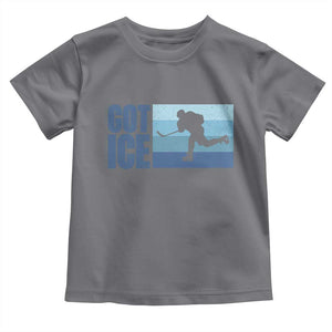 Got Ice Toddler T Shirt Ocean Blue Retro Ice Hockey Sport Lover Gift TS12 Charcoal Print Your Wear