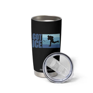 Got Ice Tumbler Cup Ocean Blue Retro Ice Hockey Sport Lover Gift TS12 Print Your Wear