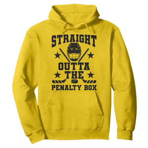 Straight Outta The Penalty Box Hoodie Funny Youth Ice Hockey Gift TS12 Daisy Print Your Wear