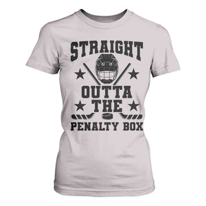 Straight Outta The Penalty Box T Shirt For Women Funny Youth Ice Hockey Gift TS12 Ice Gray Print Your Wear