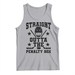 Straight Outta The Penalty Box Tank Top Funny Youth Ice Hockey Gift TS12 Athletic Heather Print Your Wear