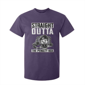 Straight Outta The Penalty Box T Shirt For Kid Funny Hockey Gift For Boys TS12 Purple Print Your Wear