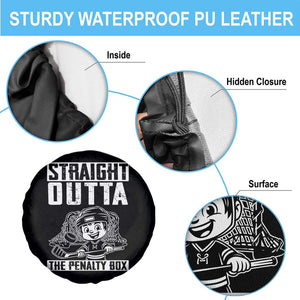 Straight Outta The Penalty Box Spare Tire Cover Funny Hockey Gift For Boys TS12 Print Your Wear