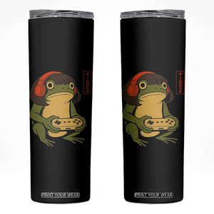 Funny Frog Bob Haircut Gamer Meme Skinny Tumbler Game Lover TS12 Black Print Your Wear