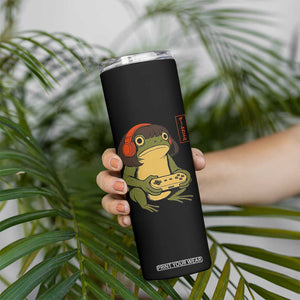Funny Frog Bob Haircut Gamer Meme Skinny Tumbler Game Lover TS12 Print Your Wear