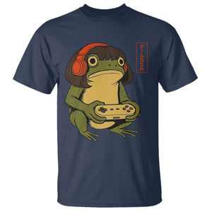 Funny Frog Bob Haircut Gamer Meme T Shirt Game Lover TS12 Navy Print Your Wear