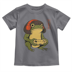 Funny Frog Bob Haircut Gamer Meme Toddler T Shirt Game Lover TS12 Charcoal Print Your Wear
