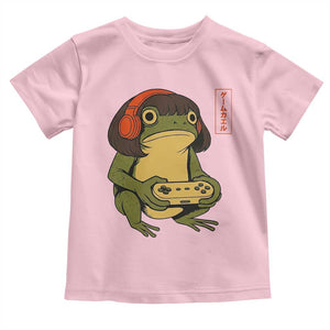 Funny Frog Bob Haircut Gamer Meme Toddler T Shirt Game Lover TS12 Light Pink Print Your Wear