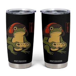 Funny Frog Bob Haircut Gamer Meme Tumbler Cup Game Lover TS12 Black Print Your Wear