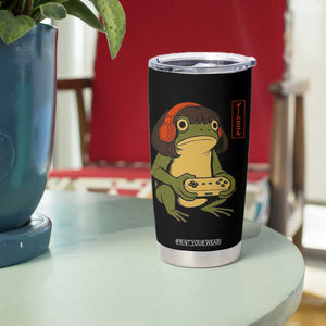 Funny Frog Bob Haircut Gamer Meme Tumbler Cup Game Lover TS12 Print Your Wear