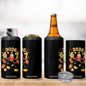 Funny Marcus The Worm Six Seven Meme 4 in 1 Can Cooler Tumbler Lunar New Year 2026 Gift TS12 Print Your Wear
