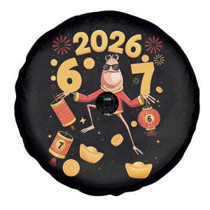 Funny Marcus The Worm Six Seven Meme Spare Tire Cover Lunar New Year 2026 Gift TS12 Print Your Wear