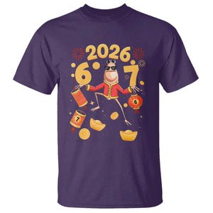 Funny Marcus The Worm Six Seven Meme T Shirt Lunar New Year 2026 Gift TS12 Purple Print Your Wear
