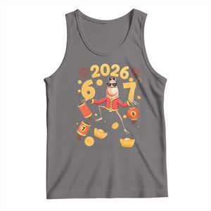Funny Marcus The Worm Six Seven Meme Tank Top Lunar New Year 2026 Gift TS12 Deep Heather Print Your Wear
