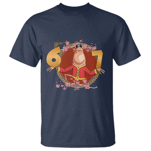 Funny Marcus The Worm Six Seven Lunar New Year Meme T Shirt TS12 Navy Print Your Wear