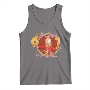 Funny Marcus The Worm Six Seven Lunar New Year Meme Tank Top TS12 Deep Heather Print Your Wear
