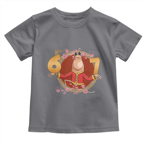 Funny Marcus The Worm Six Seven Lunar New Year Meme Toddler T Shirt TS12 Charcoal Print Your Wear