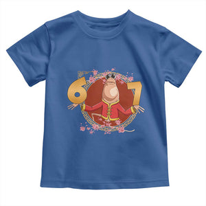 Funny Marcus The Worm Six Seven Lunar New Year Meme Toddler T Shirt TS12 Royal Blue Print Your Wear