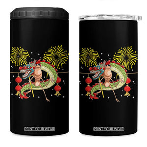 Funny Marcus The Worm Meme 4 in 1 Can Cooler Tumbler Viral Lunar New Year TS12 One Size: 16 oz Black Print Your Wear