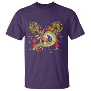 Funny Marcus The Worm Meme T Shirt Viral Lunar New Year TS12 Purple Print Your Wear