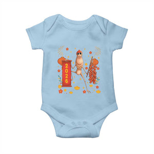 Marcus The Worm Lunar New Year Meme Baby Onesie Trendy Gag Gift TS12 Light Blue Print Your Wear
