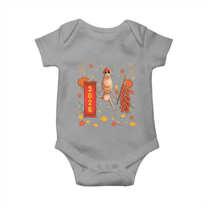 Marcus The Worm Lunar New Year Meme Baby Onesie Trendy Gag Gift TS12 Sport Gray Print Your Wear