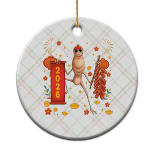 Marcus The Worm Lunar New Year Meme Ceramic Ornament Trendy Gag Gift TS12 1pc Christmas Plaid Print Your Wear