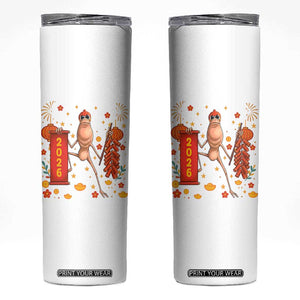 Marcus The Worm Lunar New Year Meme Skinny Tumbler Trendy Gag Gift TS12 White Print Your Wear