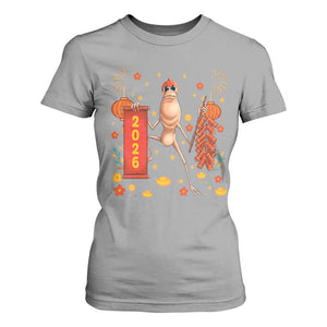 Marcus The Worm Lunar New Year Meme T Shirt For Women Trendy Gag Gift TS12 Sport Gray Print Your Wear
